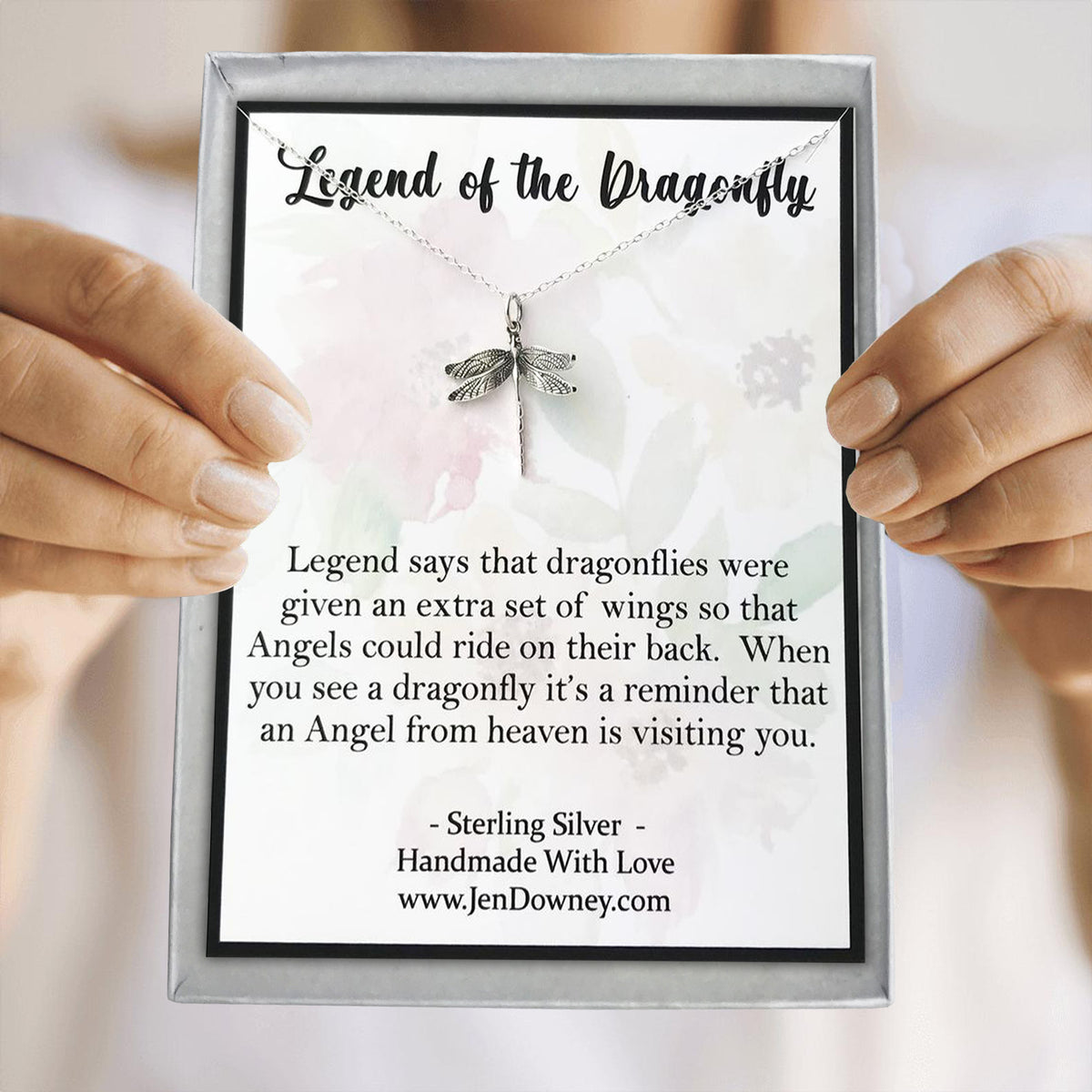Legend of the Dragonfly Sympathy Gift Sterling Necklace