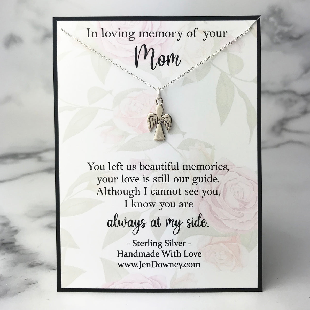 To my Angel, my Guide and my Best Friend - Necklace for Mom (Love