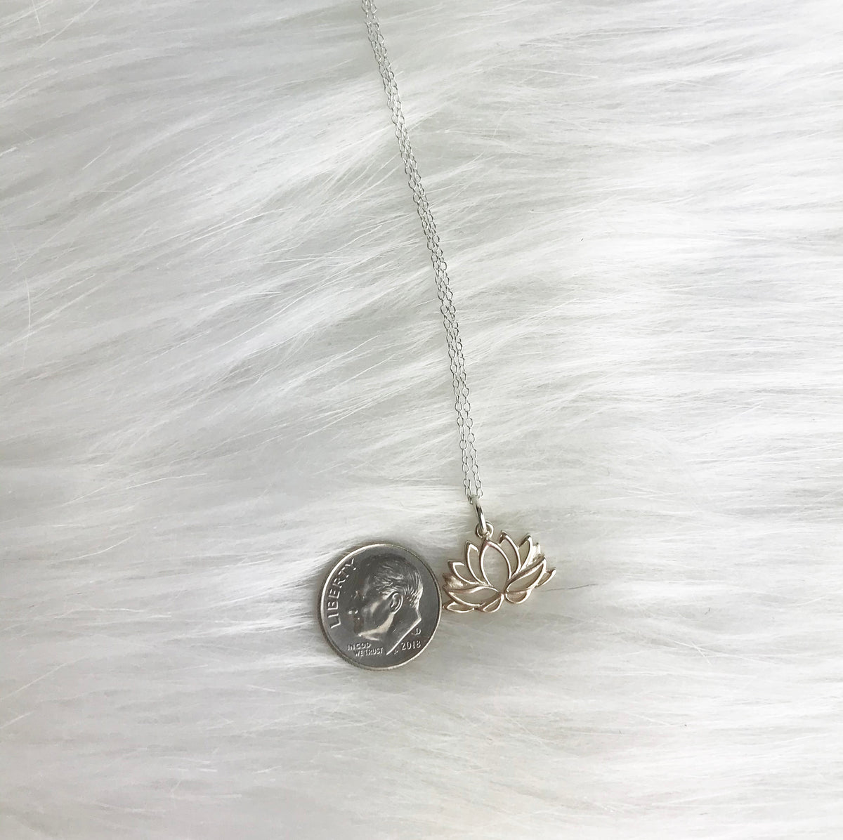 Lotus Meaning Quote Rise From Muddy Water Sterling Silver Necklace