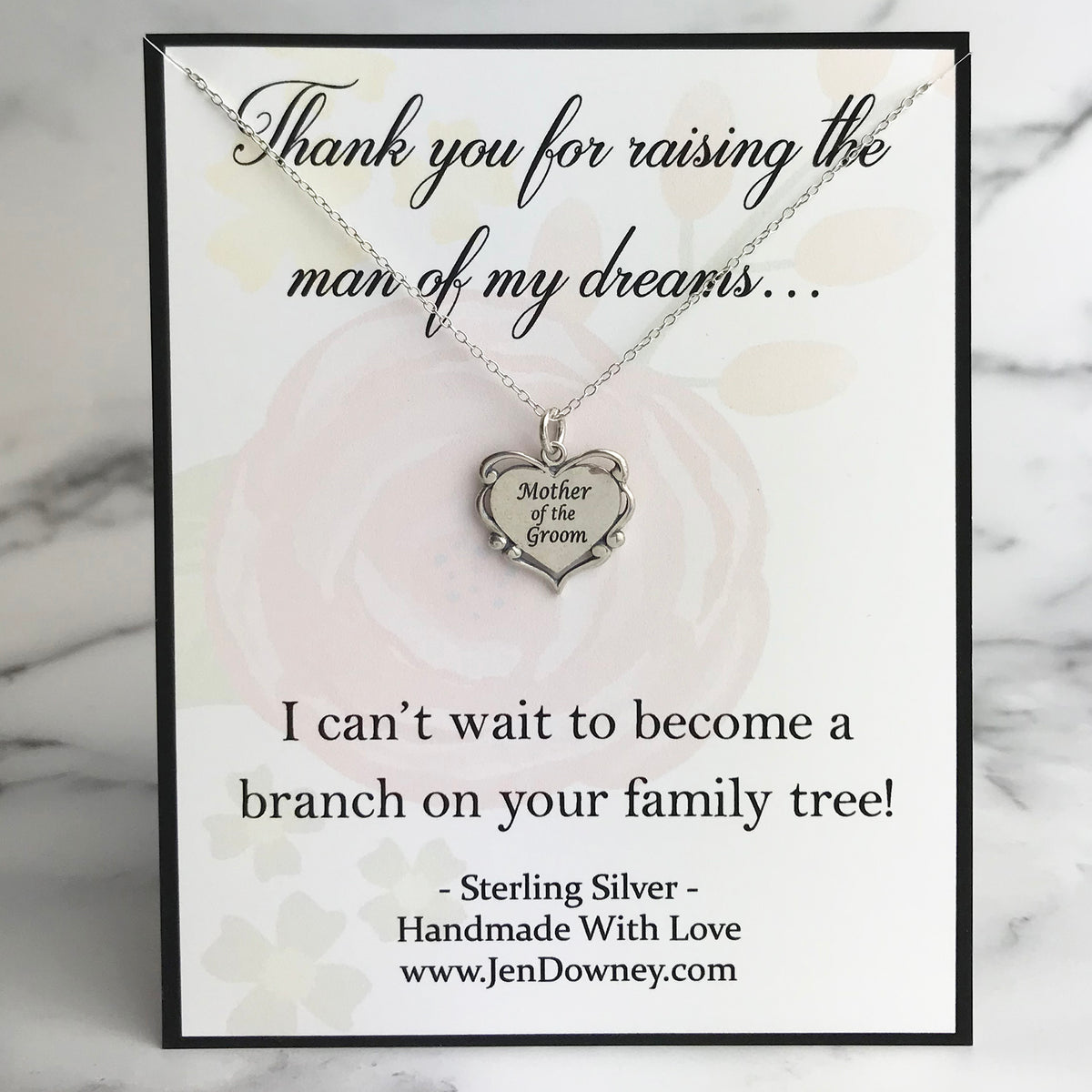 Mother Of The Groom Gifts Mom Gift From Son Mother Of Groom Necklace Mom  Wedding Gift