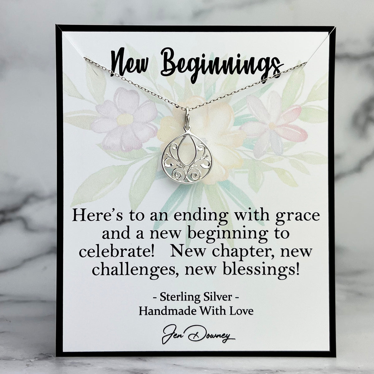 New Beginnings Gift for Her, Clean Slate, New Beginnings Necklace
