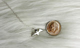 Bats Are Just Halloween Butterflies Sterling Silver Necklace