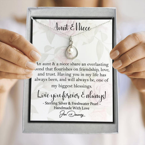 Aunt Niece Necklace, Aunt Niece Gift, Aunt Niece Jewelry, Aunt Niece  Quotes, Birthday Gift, Christmas Gift, 14kt Gold Filled, Rose, Silver - Etsy