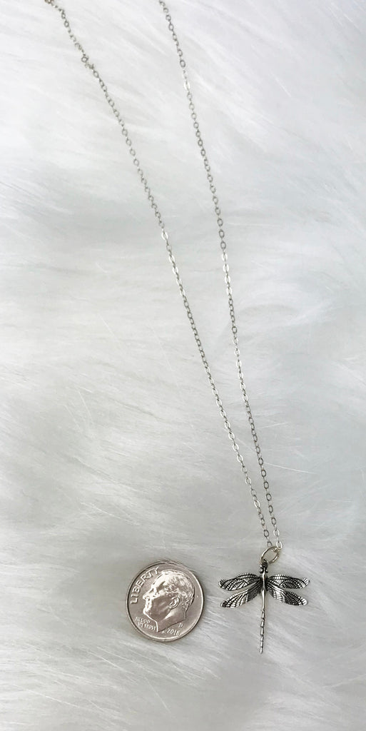 Cute Long Dragonfly Pendant Necklace Popular Collarbone - Temu