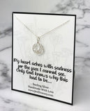 My Heart Aches Only God Knows Why This Had To Be Miscarriage Quote Filigree Necklace