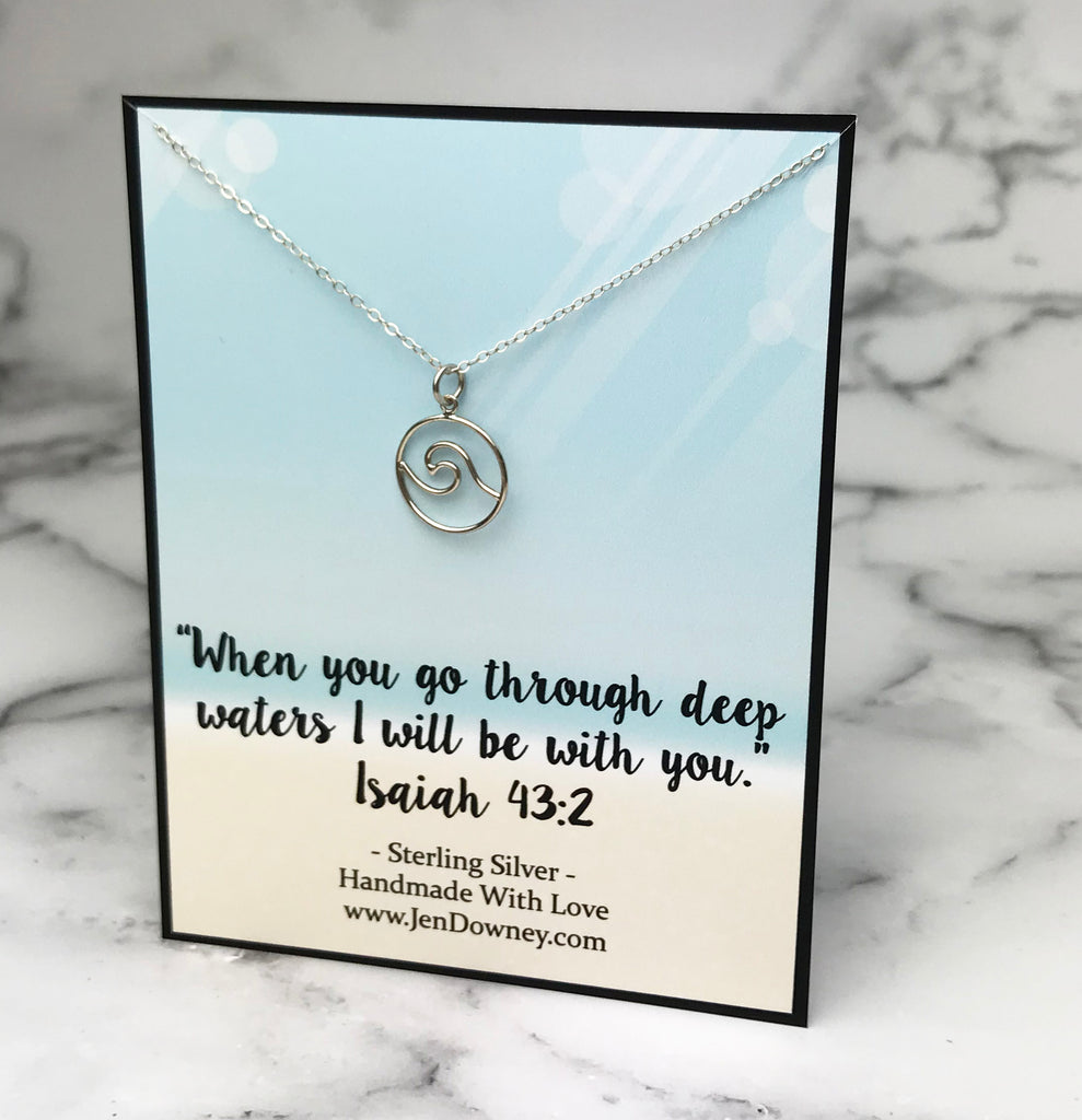 Always By Your Side High or Low Tide Friendship Quote Anchor Necklace – Jen  Downey