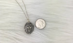 Hey Warrior Keep Going Strength Necklace Sterling Silver Lion